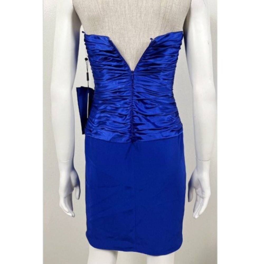 VICKY TIEL BLUE PROM DRESS XS - Picture 8 of 12